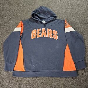 Fanatics Pro Line Chicago Bears Hoodie Womens Plus Size 2XL Blue NFL Football